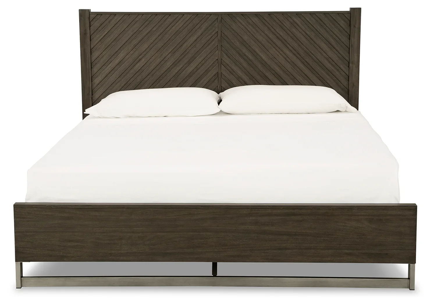 Arkenton - Grayish Brown - King Panel Bed - Image 4