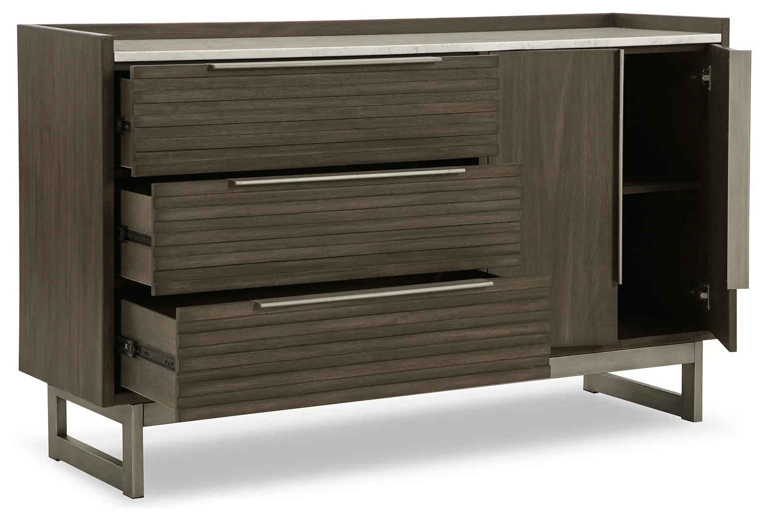 Arkenton - Grayish Brown / White - Dresser - Image 3