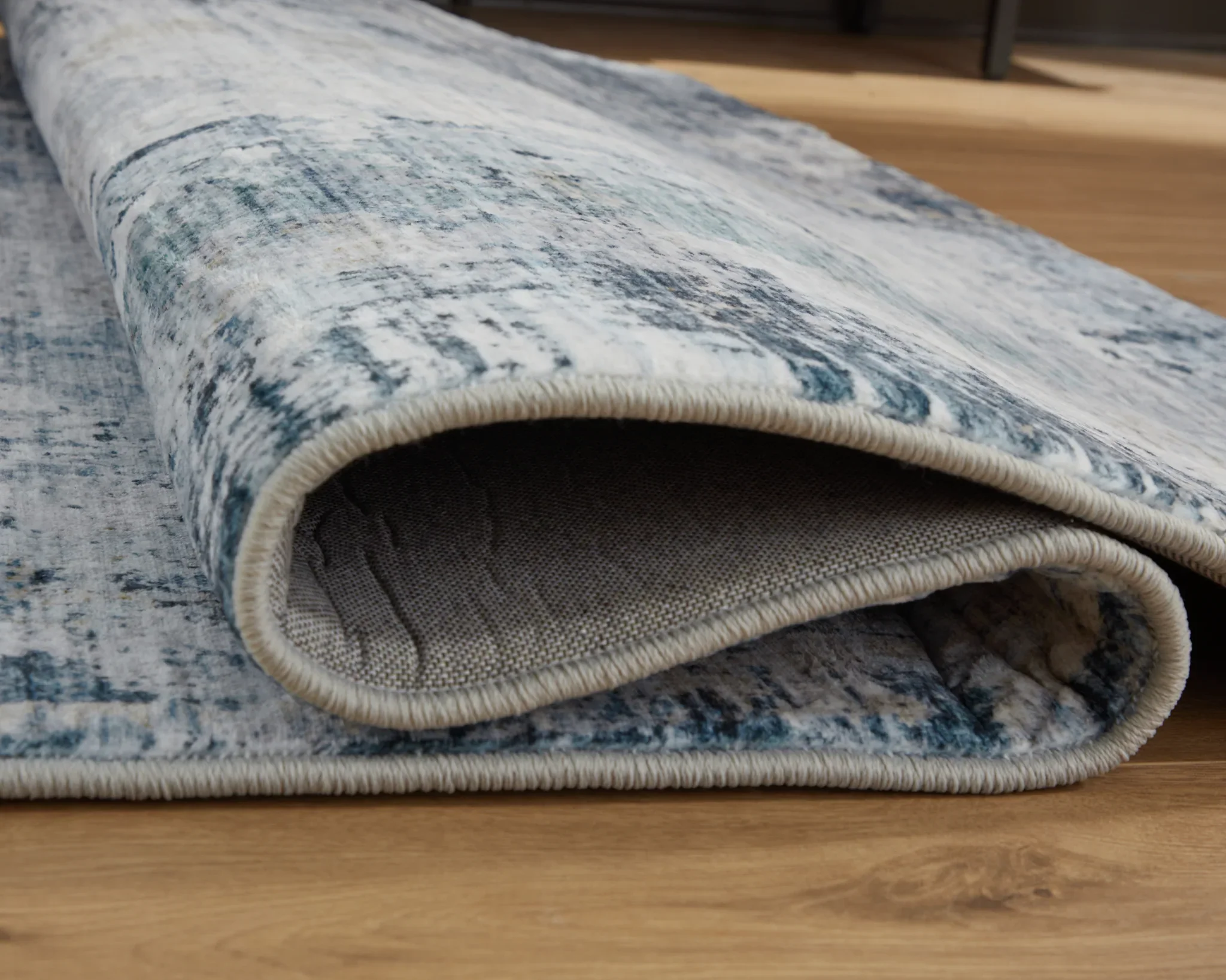 Arlenmont - Blue / White / Brown - Large Rug - 8' x 10' - Image 4