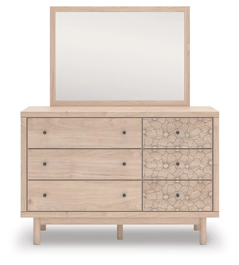 Arloster - Tan - Dresser And Mirror - Image 3