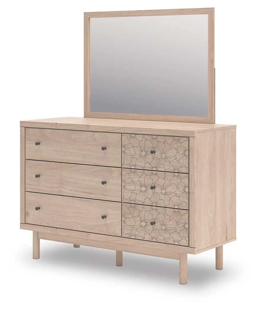 Arloster - Tan - Dresser And Mirror - Image 4