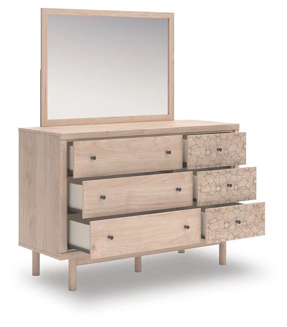 Arloster - Tan - Dresser And Mirror - Image 5