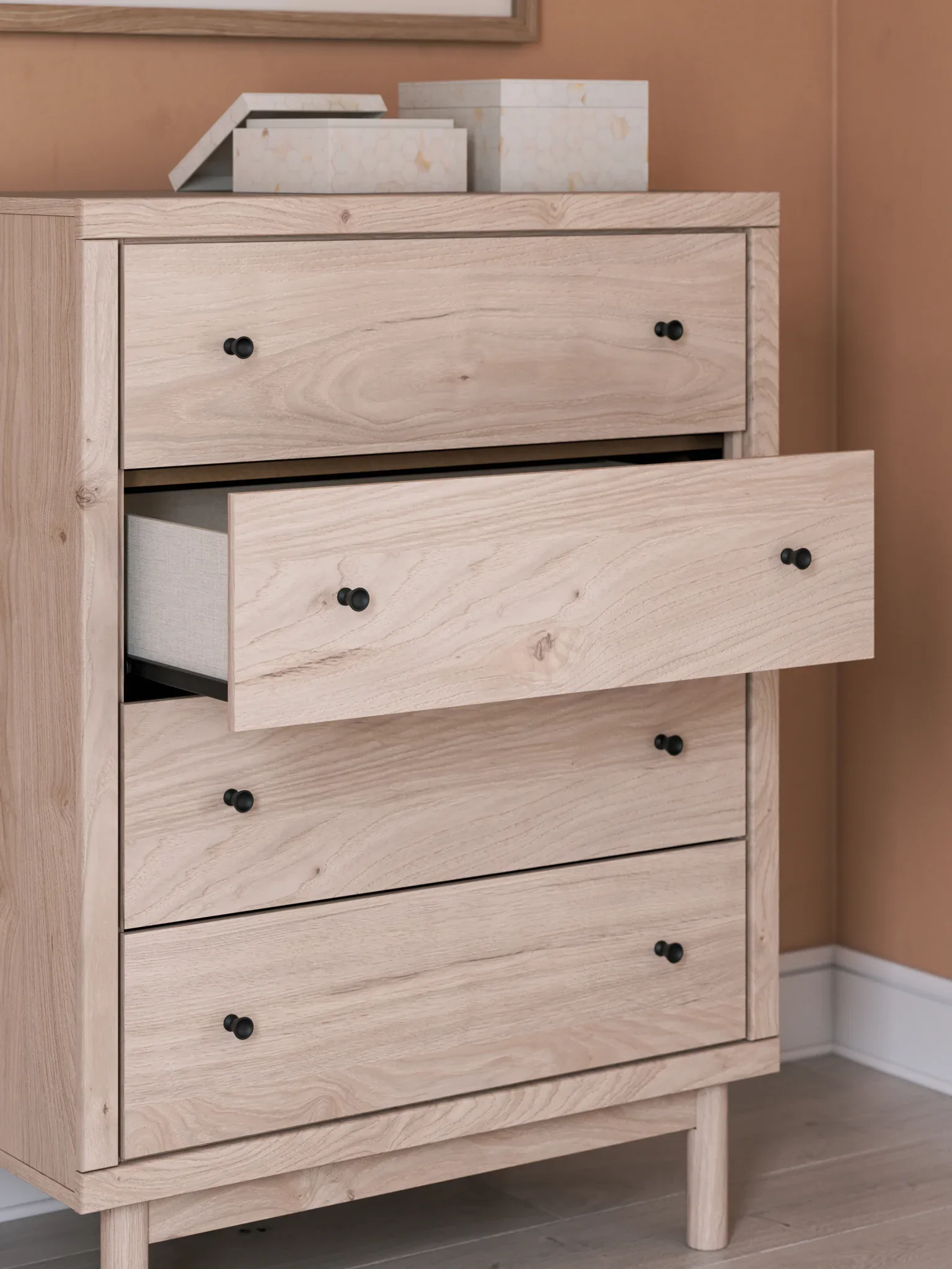 Arloster - Tan - Four Drawer Chest - Image 3