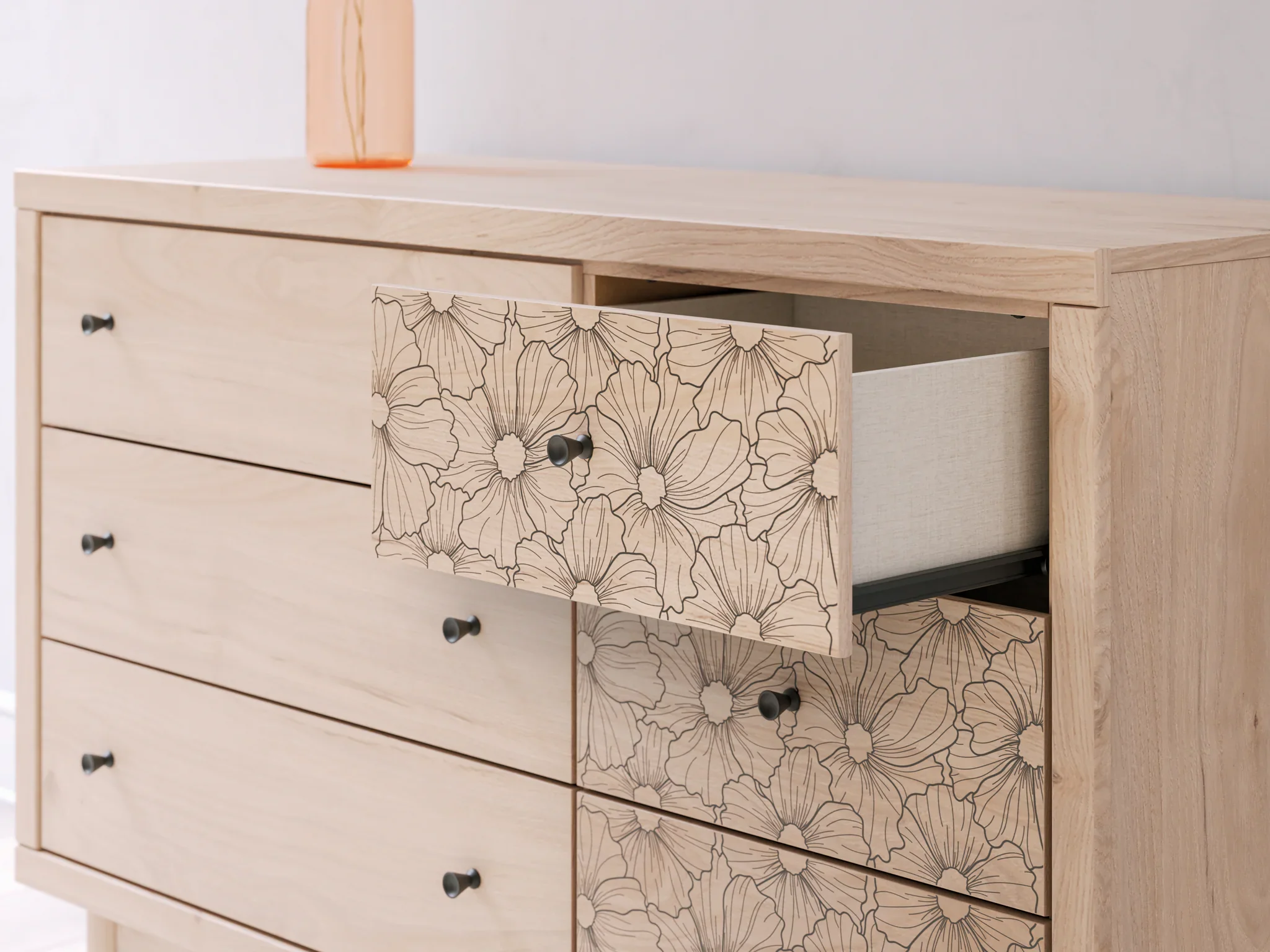 Arloster - Tan - Six Drawer Dresser - Image 10