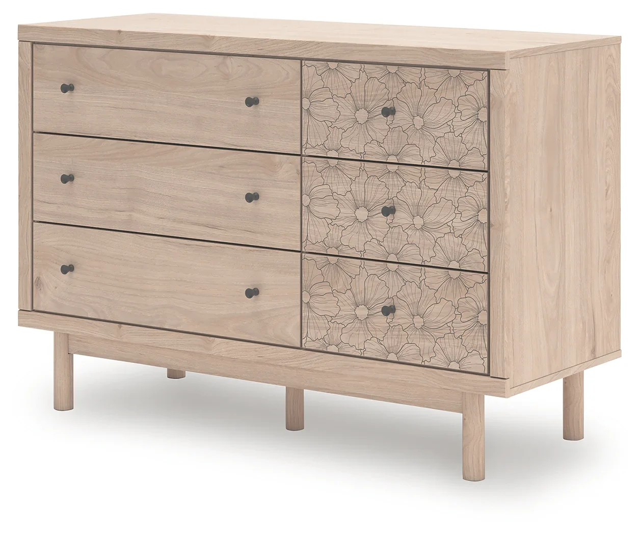 Arloster - Tan - Six Drawer Dresser - Image 3