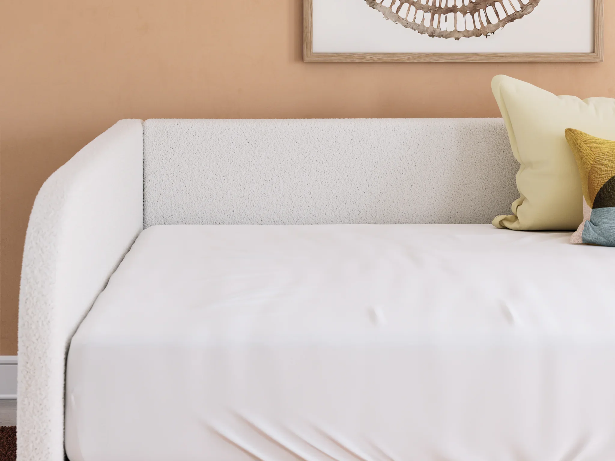 Arloster - Tan / White - Full Upholstered Day Bed - Image 9