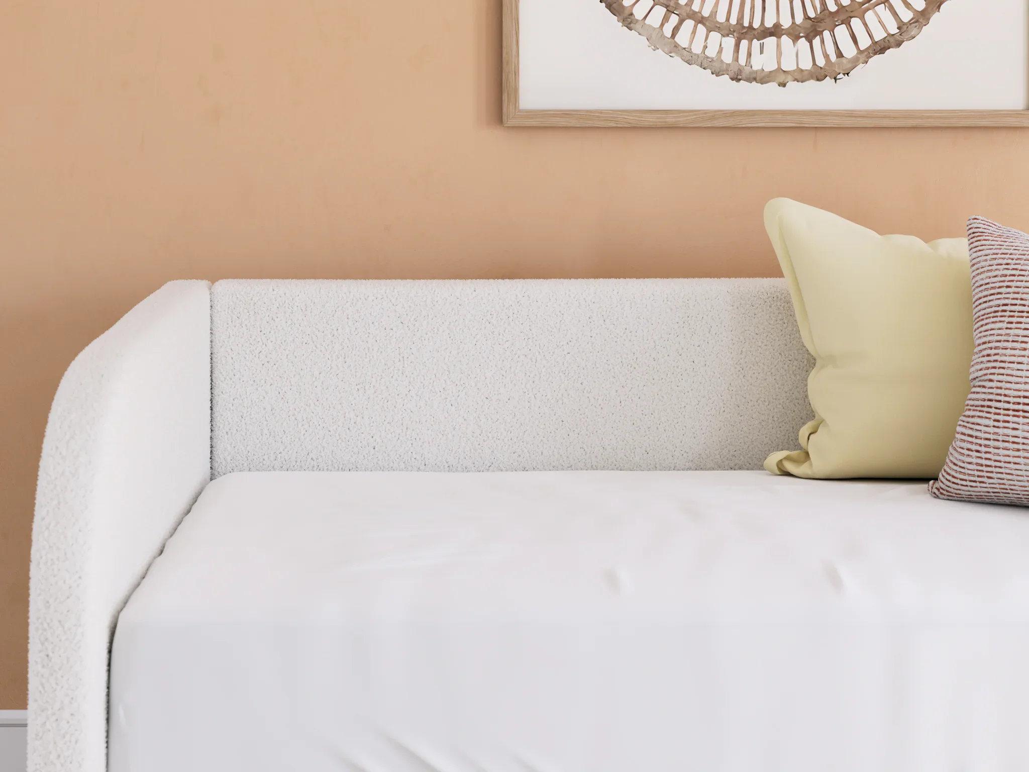 Arloster - Tan / White - Twin Upholstered Day Bed - Image 9
