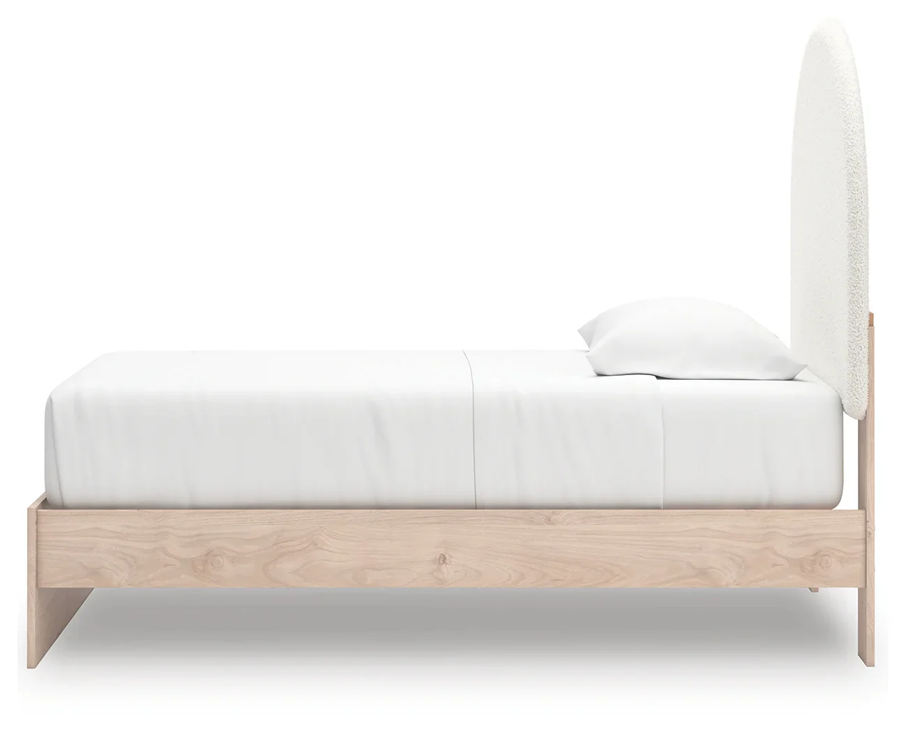 Arloster - Twin Upholstered Panel Bed - Tan / White - Image 7