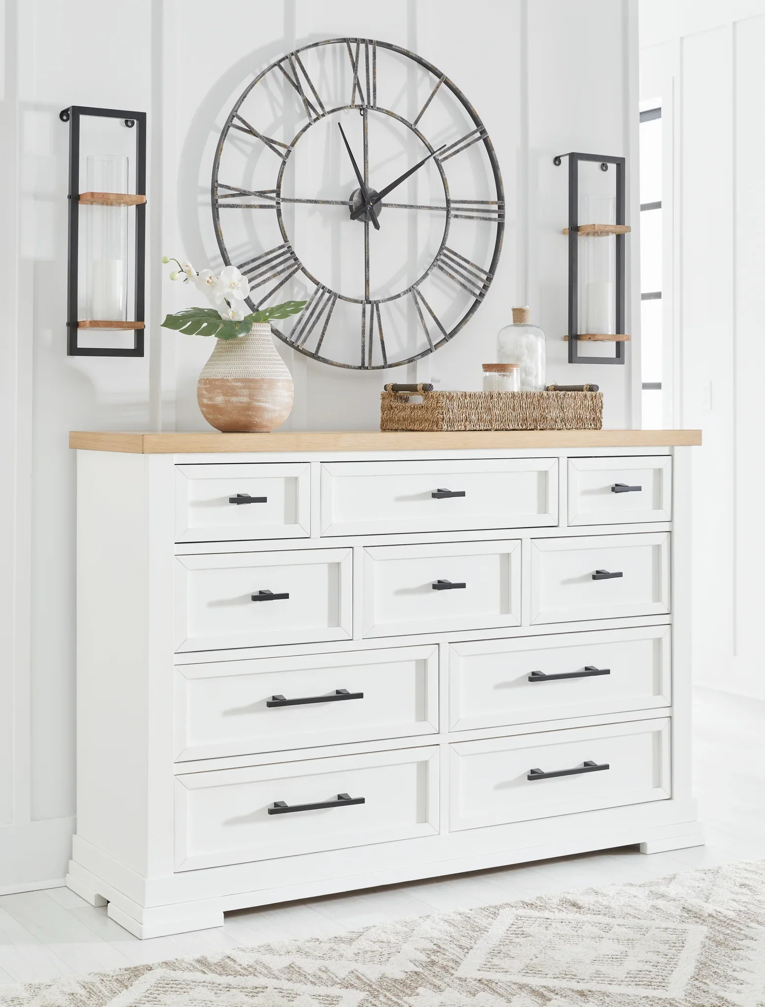 Ashbryn - White / Natural - Dresser - Image 2