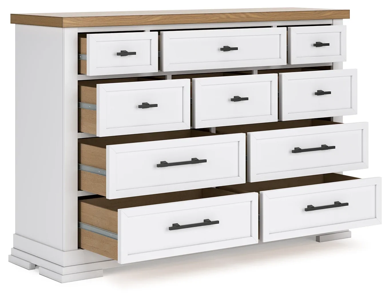 Ashbryn - White / Natural - Dresser - Image 3