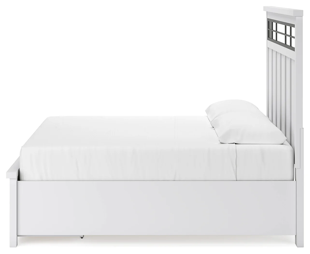 Ashbryn - White / Natural - King Panel Storage Bed - Image 7