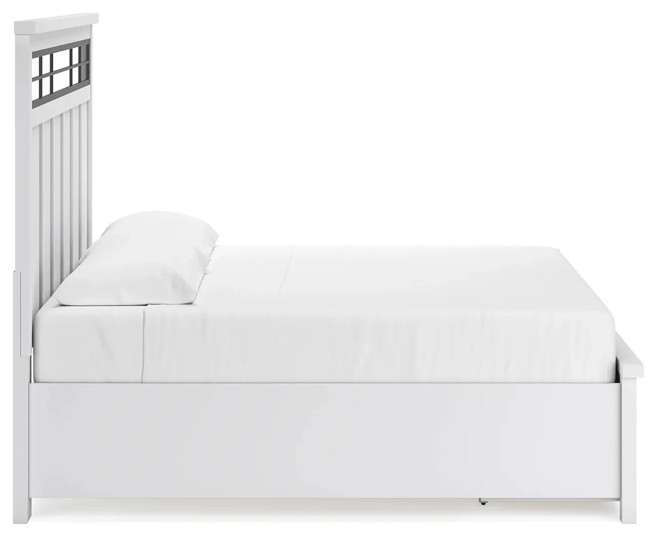 Ashbryn - White / Natural - King Panel Storage Bed - Image 8