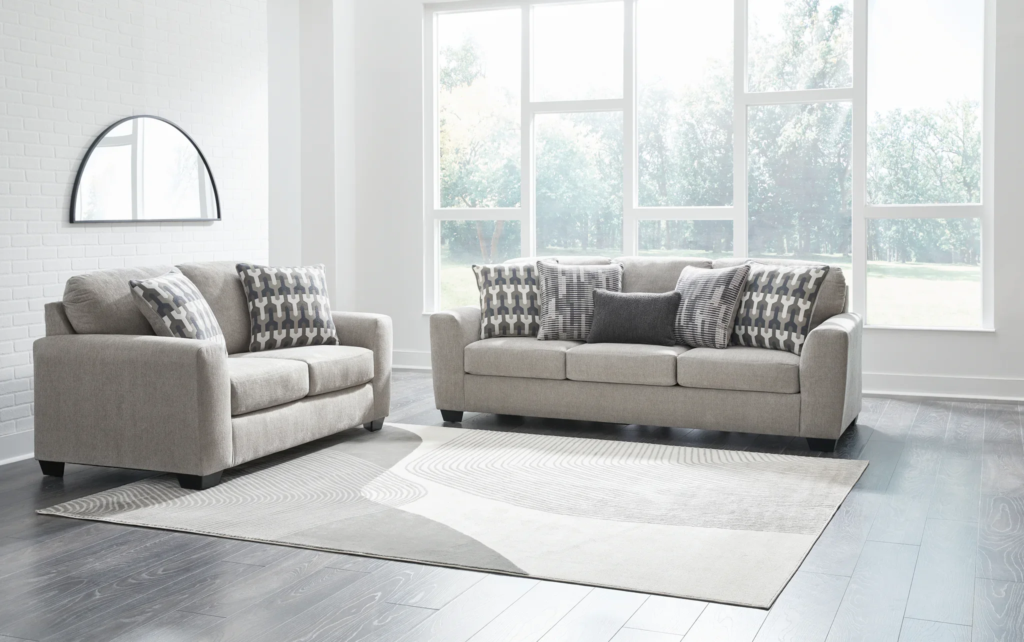 Avenal Park - 2 Pc. - Sofa, Loveseat - Flannel - Image 6