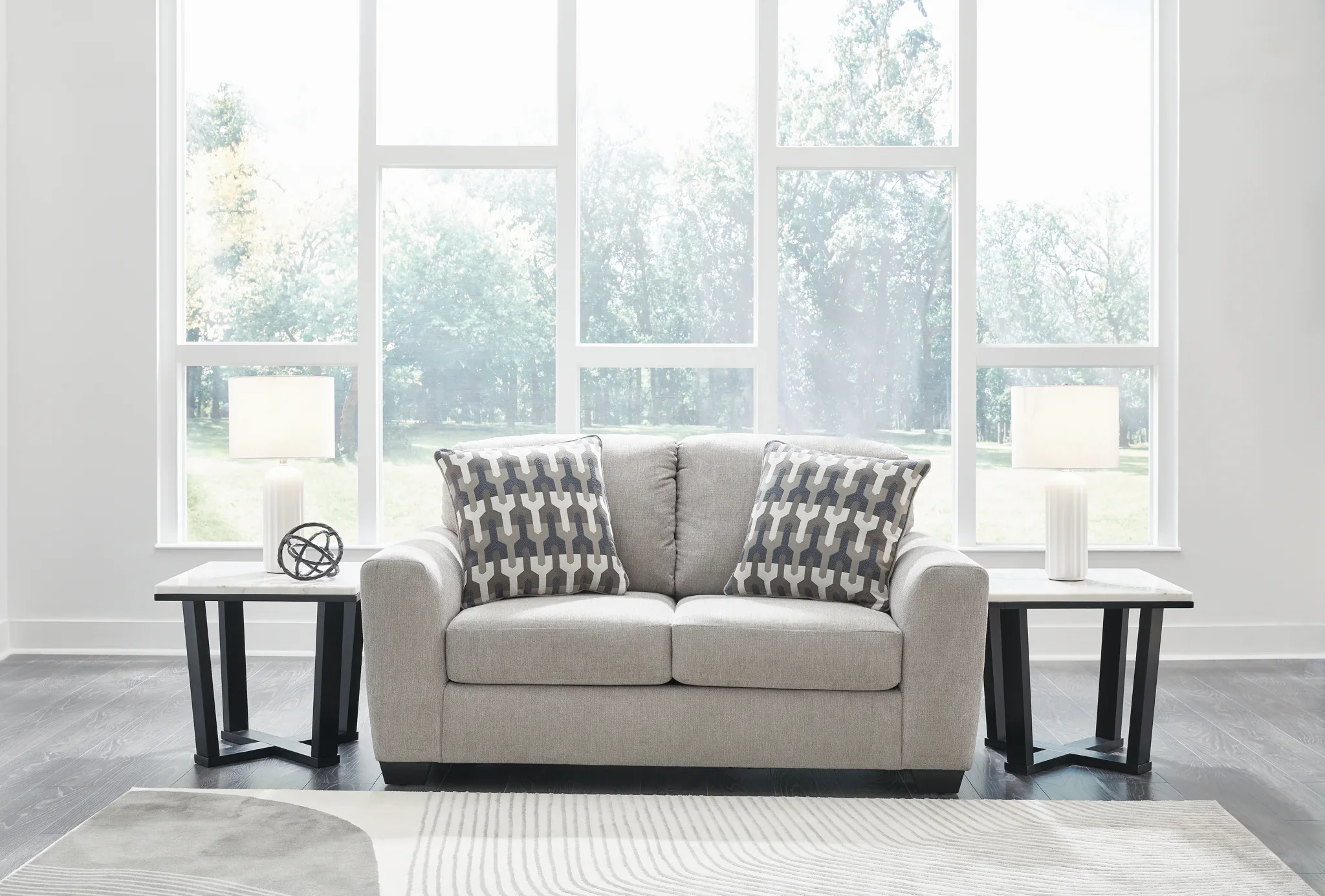 Avenal Park - 4 Pc. - Sofa, Loveseat, Chair And A Half, Ottoman - Flannel - Image 6