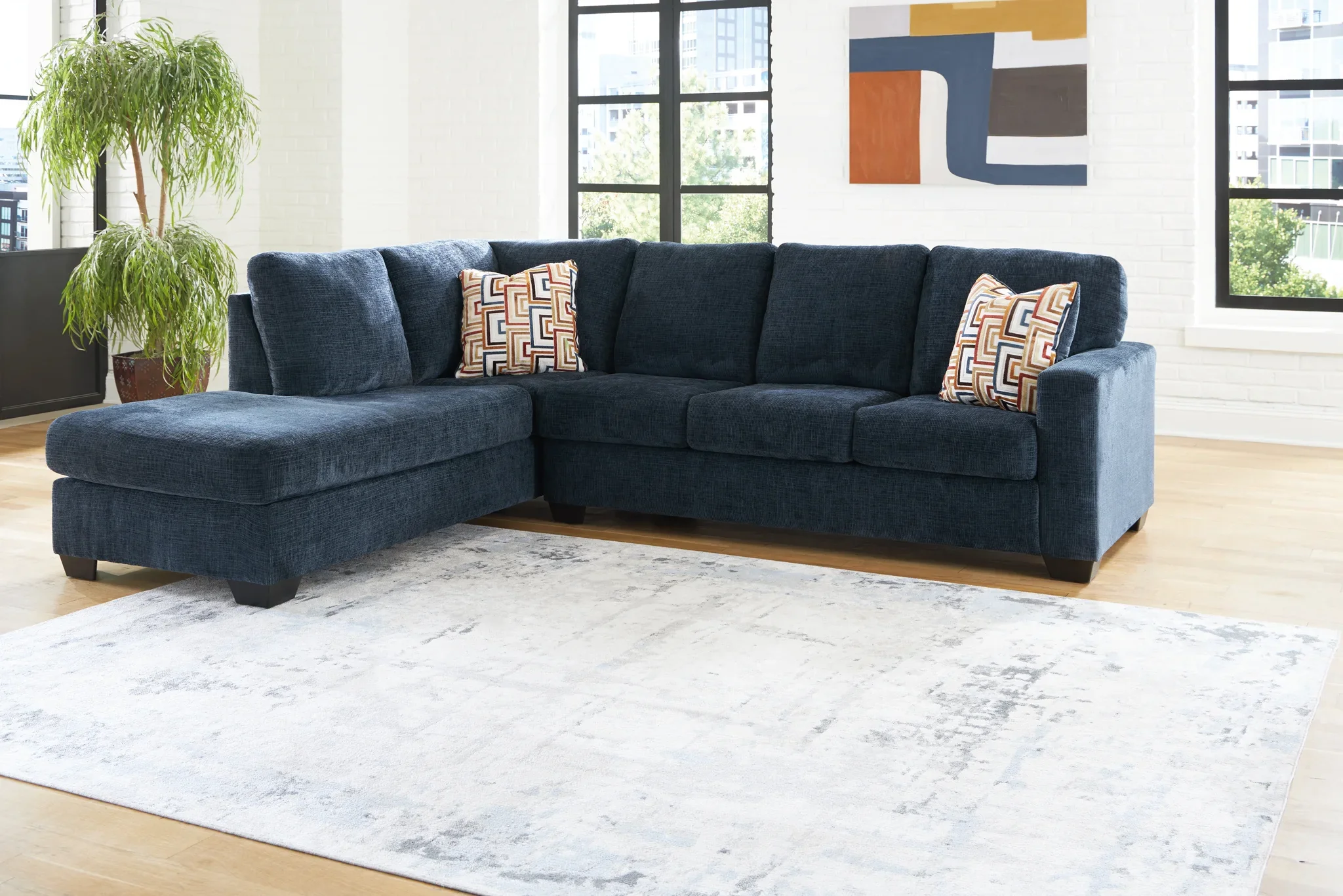 Aviemore - Ink - 2-Piece Sectional With Laf Corner Chaise - Image 2