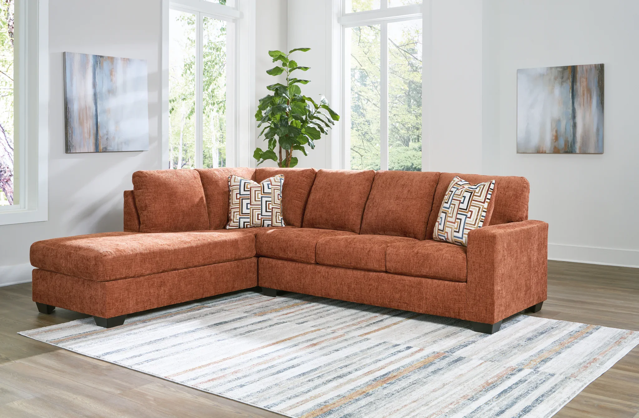 Aviemore - Spice - 2-Piece Sectional With Laf Corner Chaise - Image 2