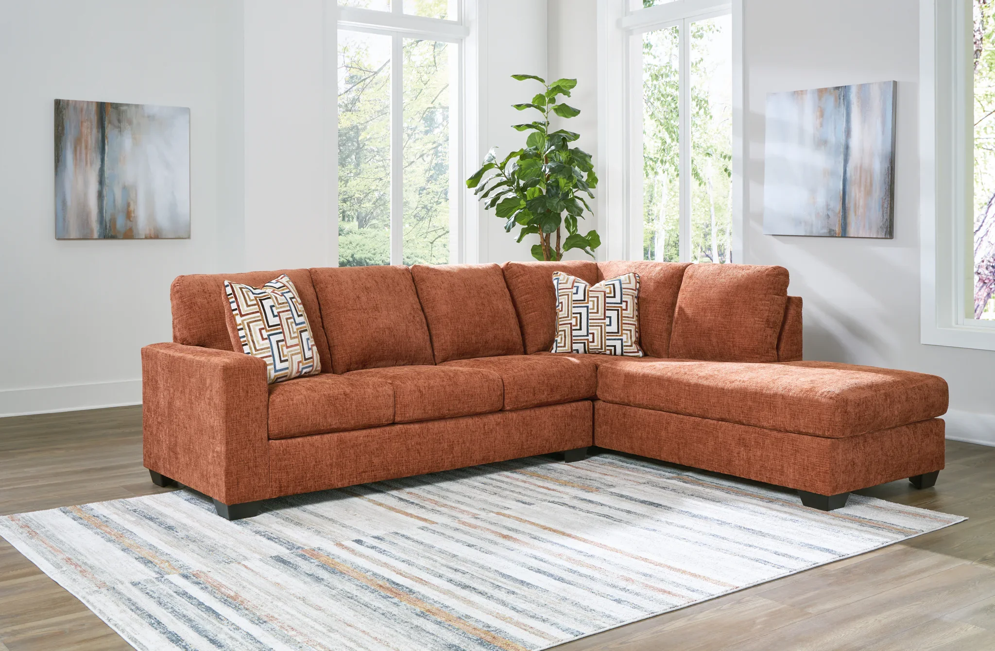 Aviemore - Spice - 2-Piece Sectional With Raf Corner Chaise - Image 2