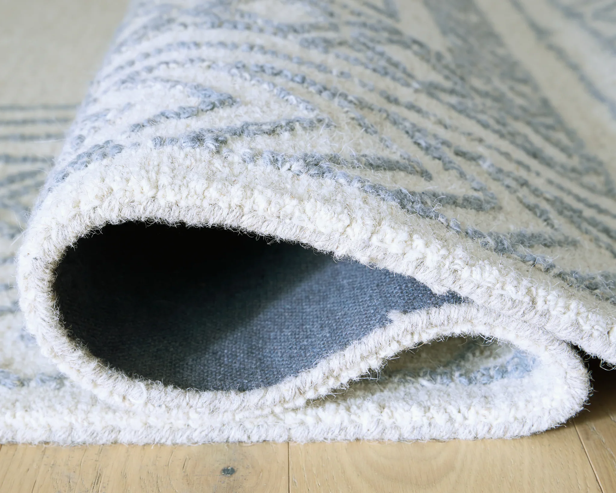 Azelhurst - Blue / Ivory / Gray - Medium Rug - 5' x 7' - Image 4