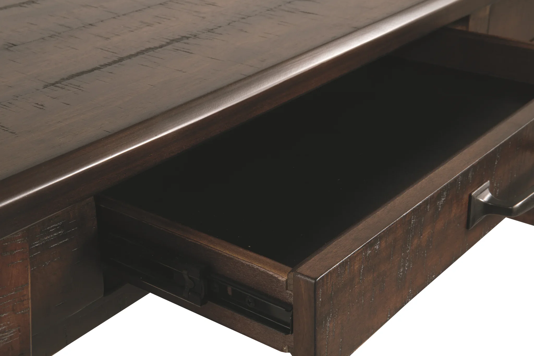 Baldridge - Rustic Brown - Home Office Large Leg Desk - Image 6