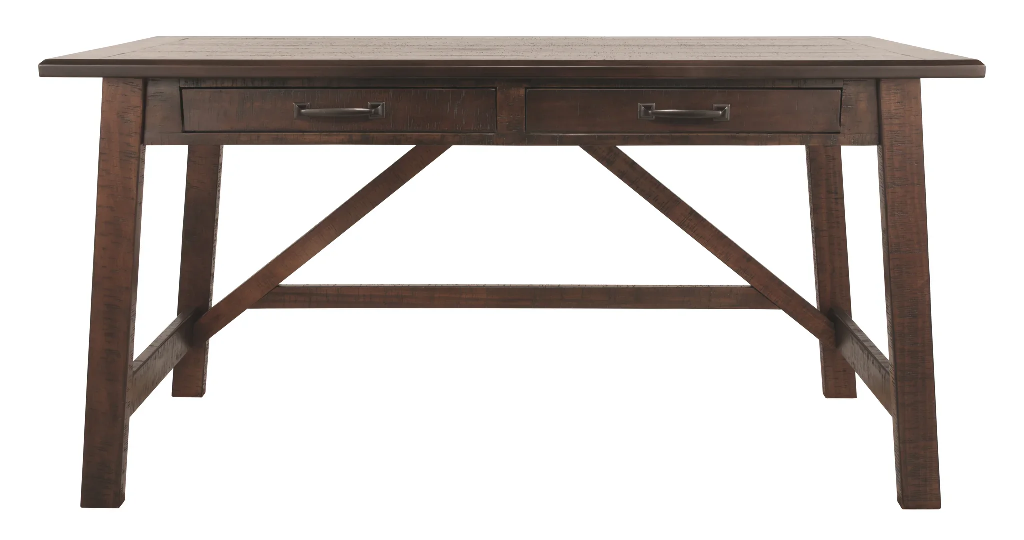 Baldridge - Rustic Brown - Home Office Large Leg Desk - Image 7