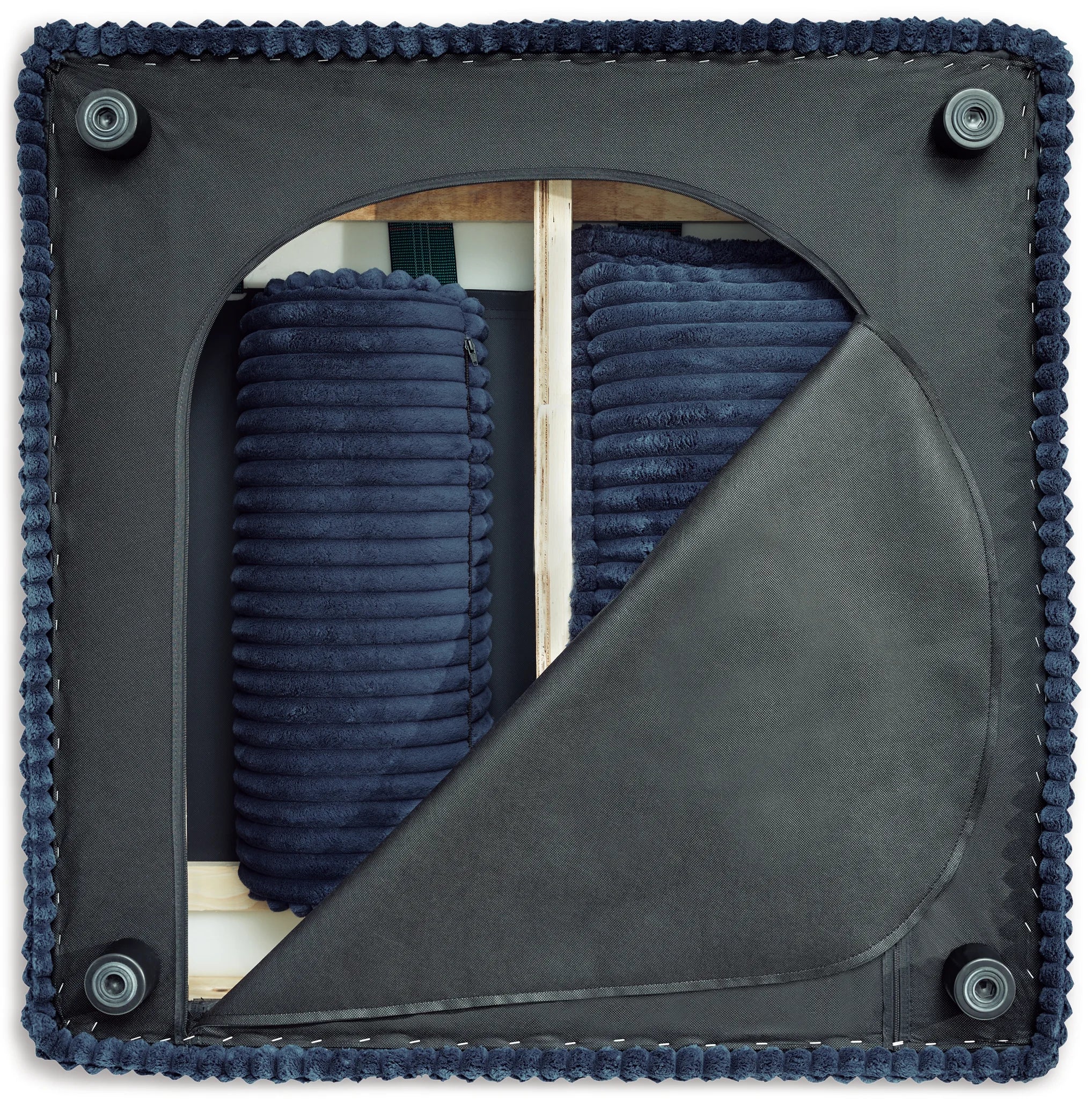 Bales - Navy - 4-Piece Modular Seating - Image 4
