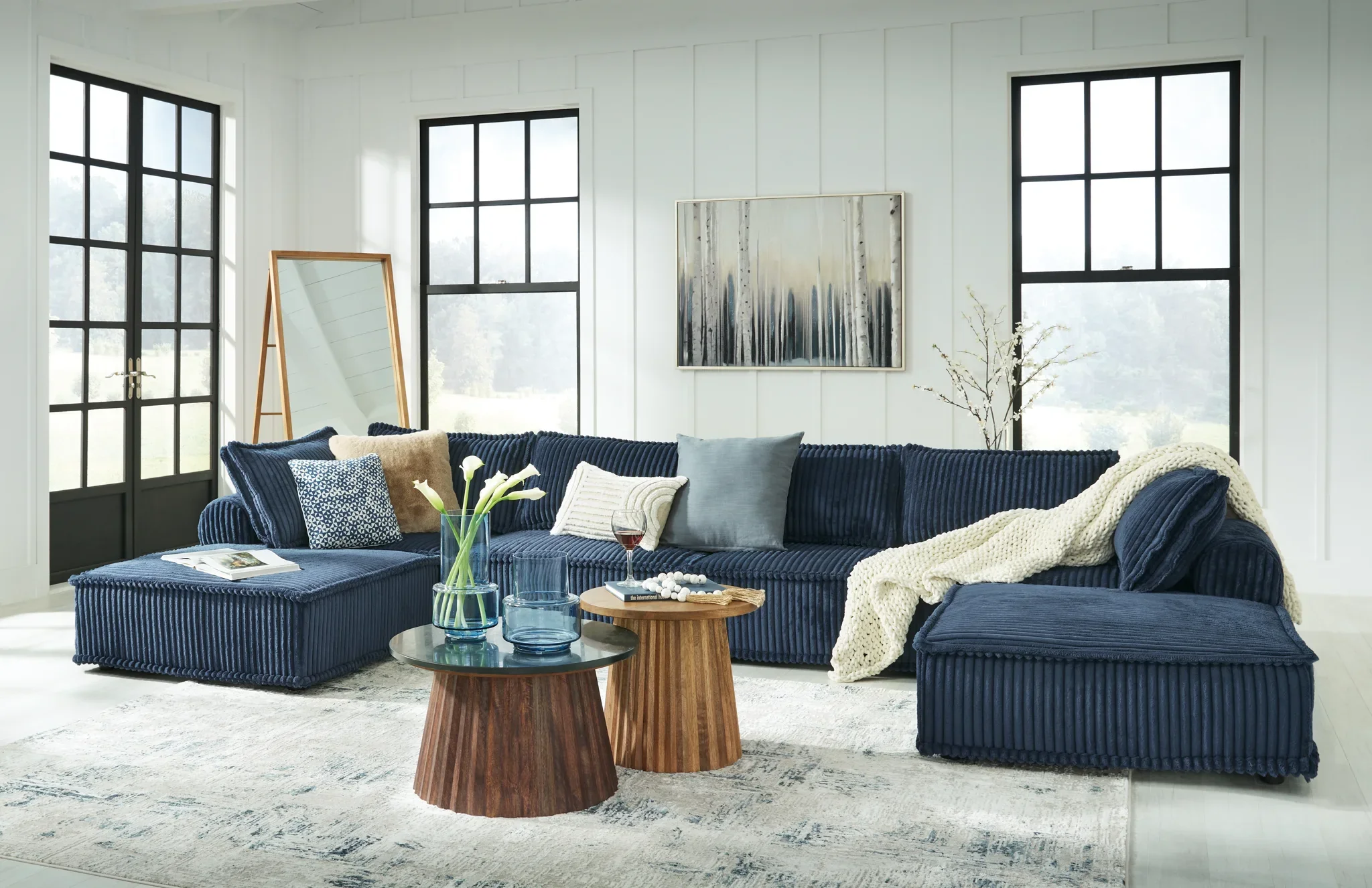 Bales - Navy - 6-Piece Modular Seating - Image 2