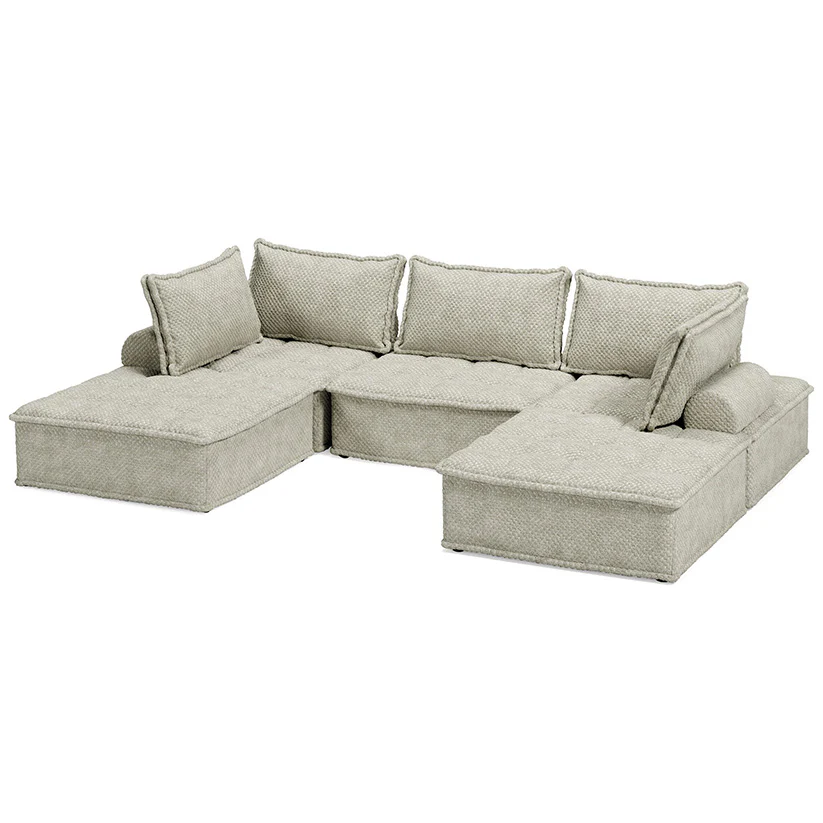 Bales - Taupe - 5-Piece Modular Seating