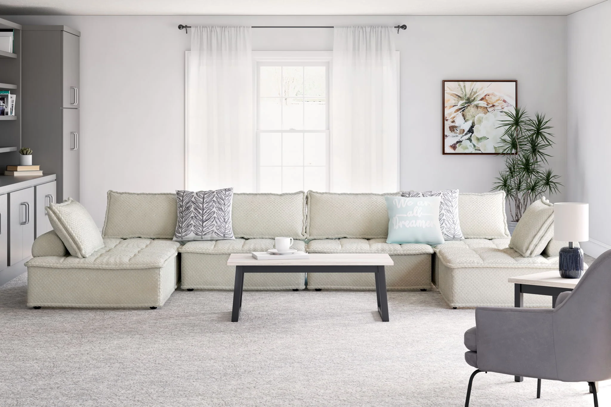 Bales - Taupe - 6-Piece Modular Seating - Image 8
