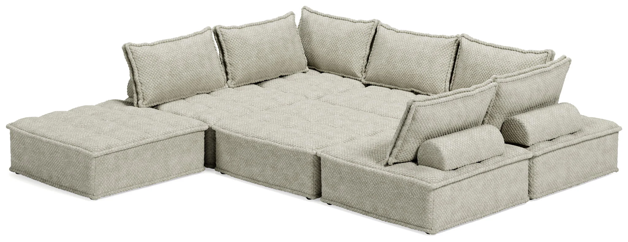 Bales - Taupe - 7-Piece Modular Seating - Image 3