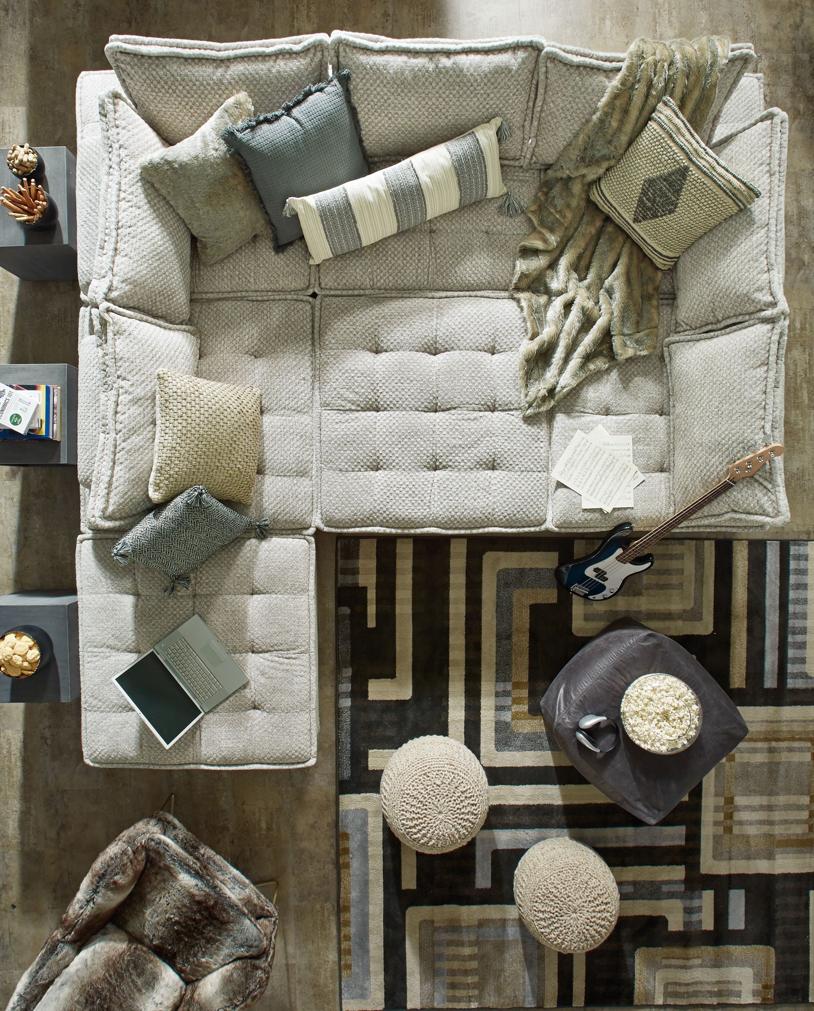 Bales - Taupe - 7-Piece Modular Seating - Image 4