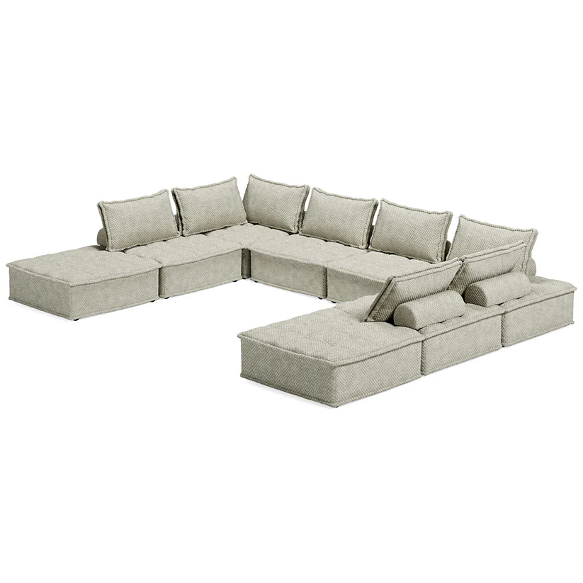 Bales - Taupe - 8-Piece Modular Seating