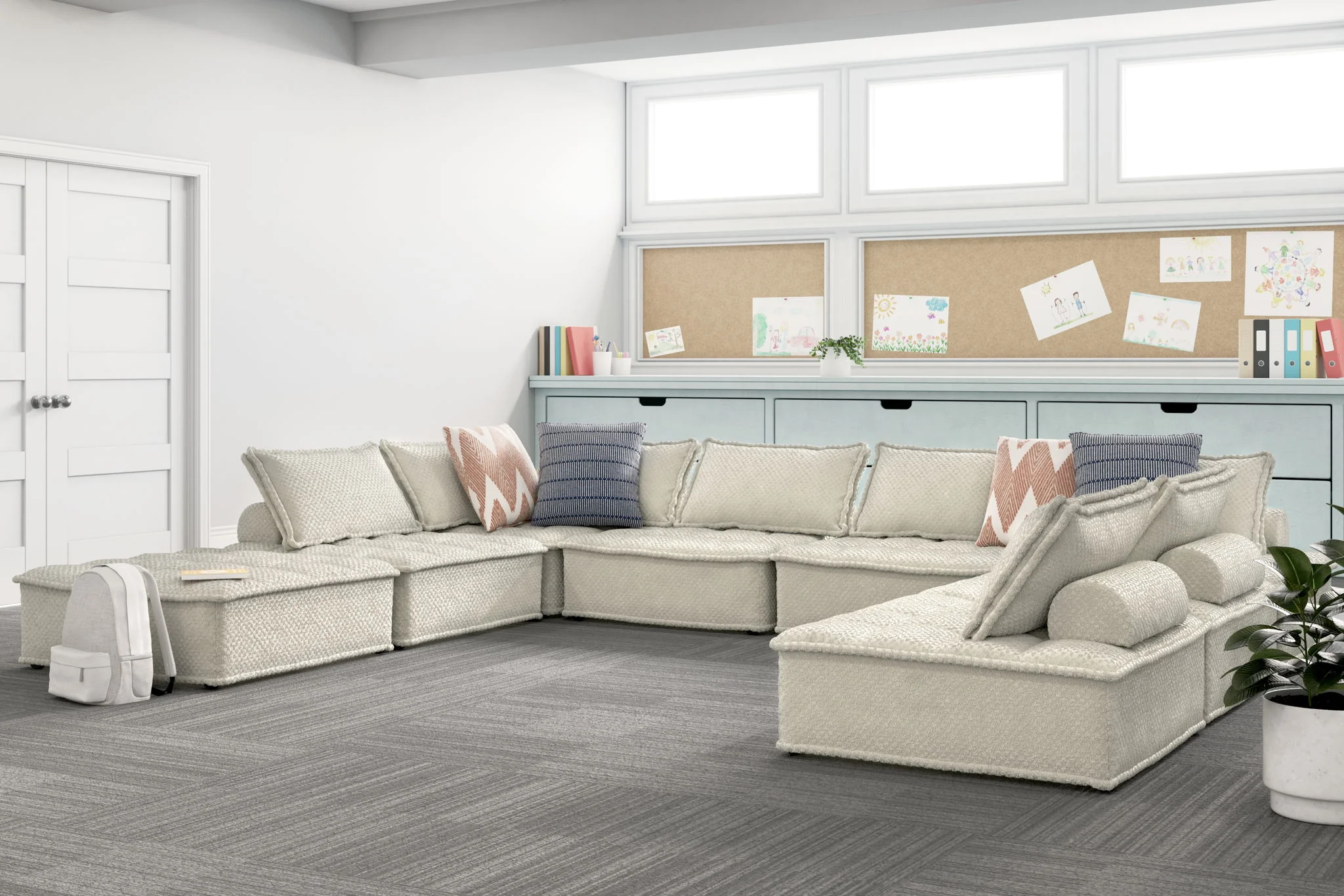 Bales - Taupe - 8-Piece Modular Seating - Image 2