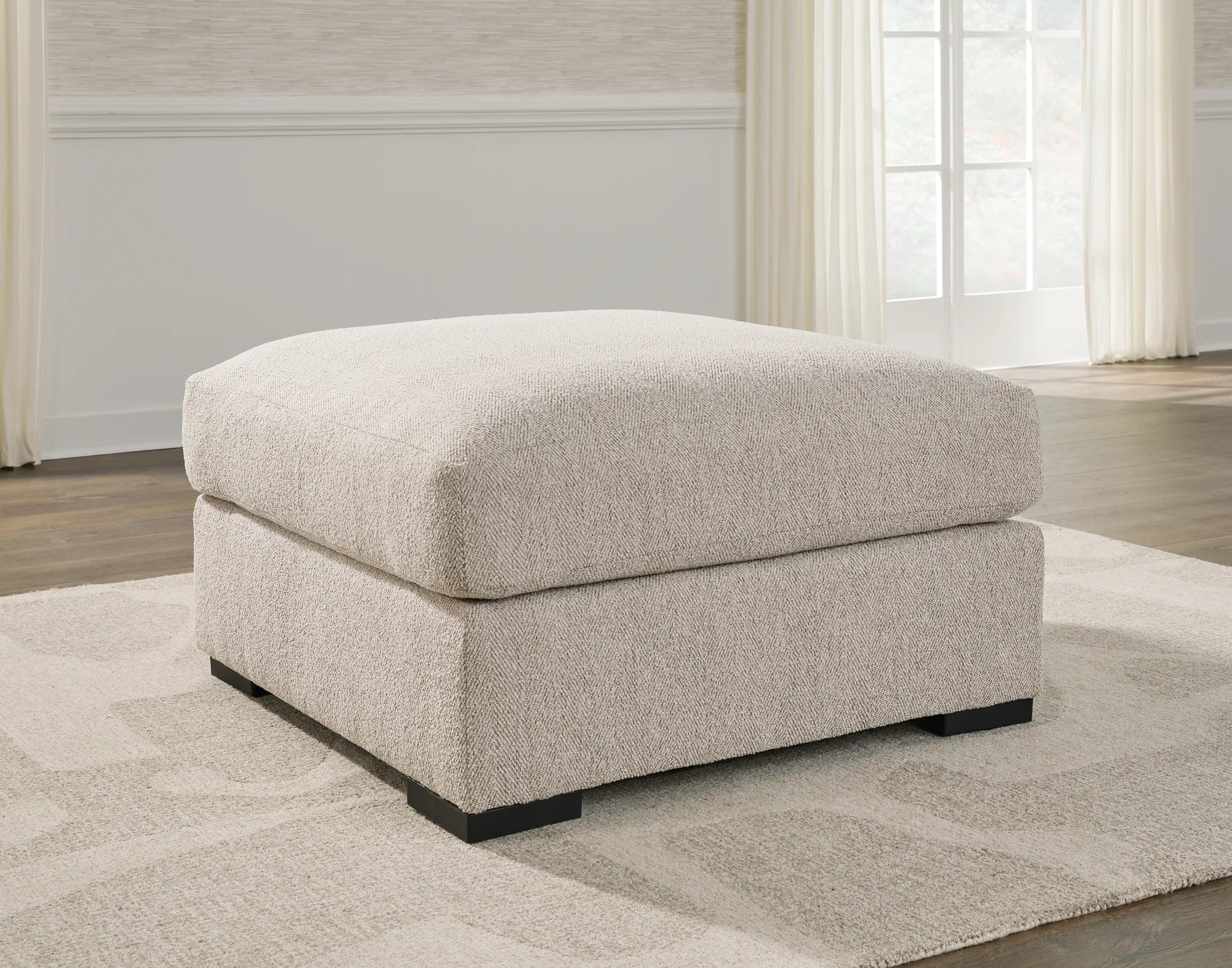 Ballyton - Sand - Oversized Accent Ottoman - Image 2