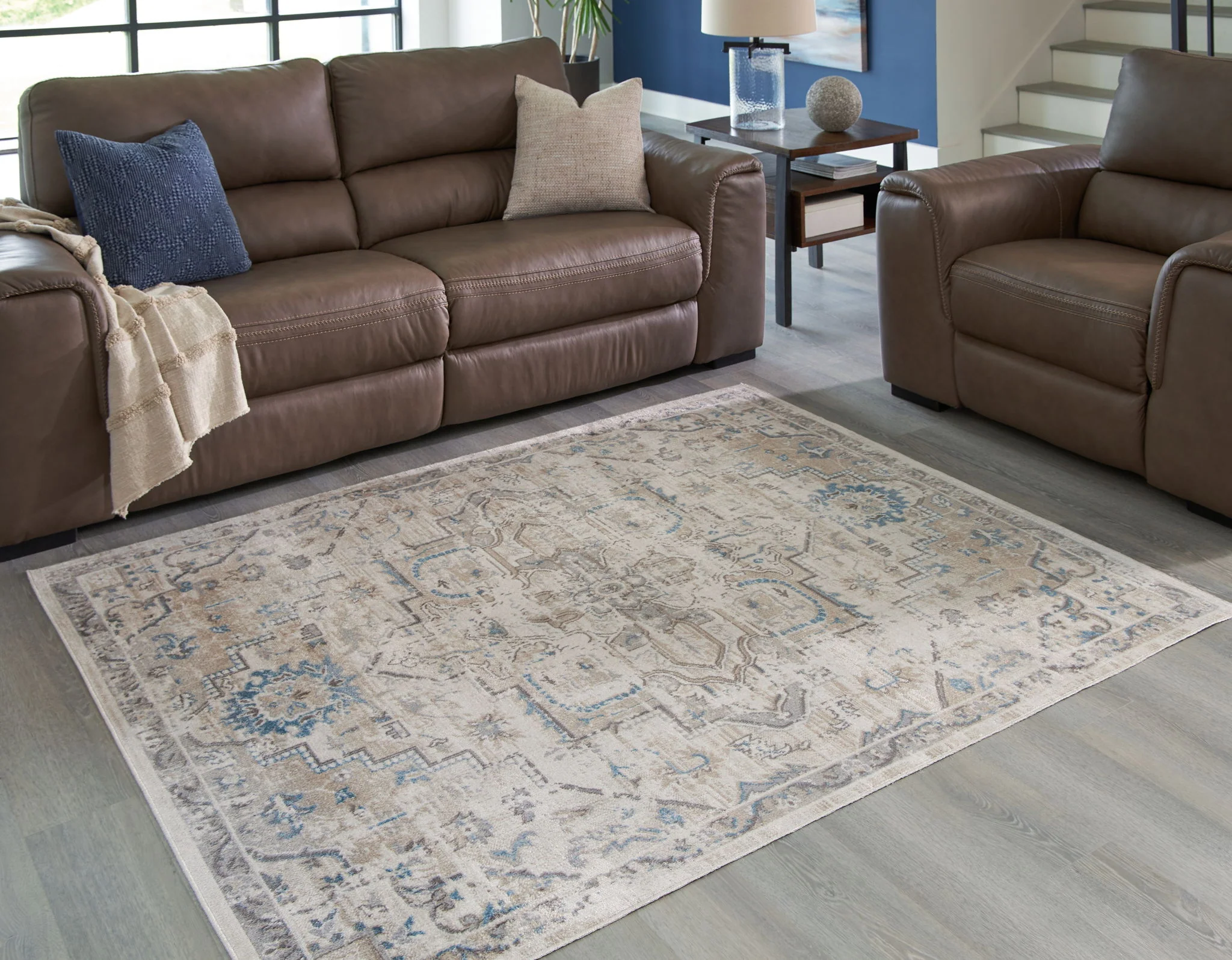 Barkham - Beige - Washable Medium Rug - 5' x 7' - Image 2