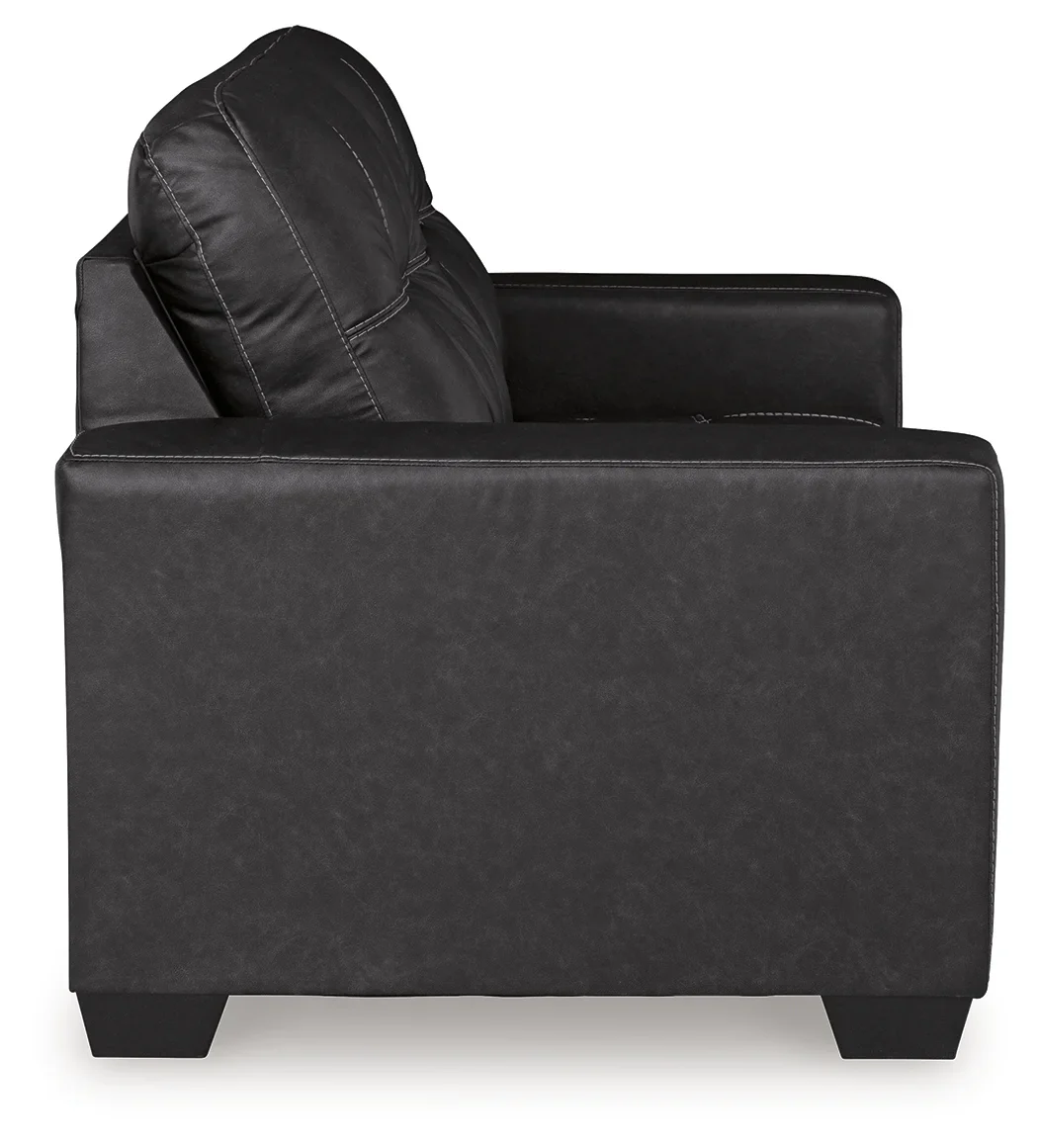 Barlin Mills - Carbon - Loveseat - Image 3