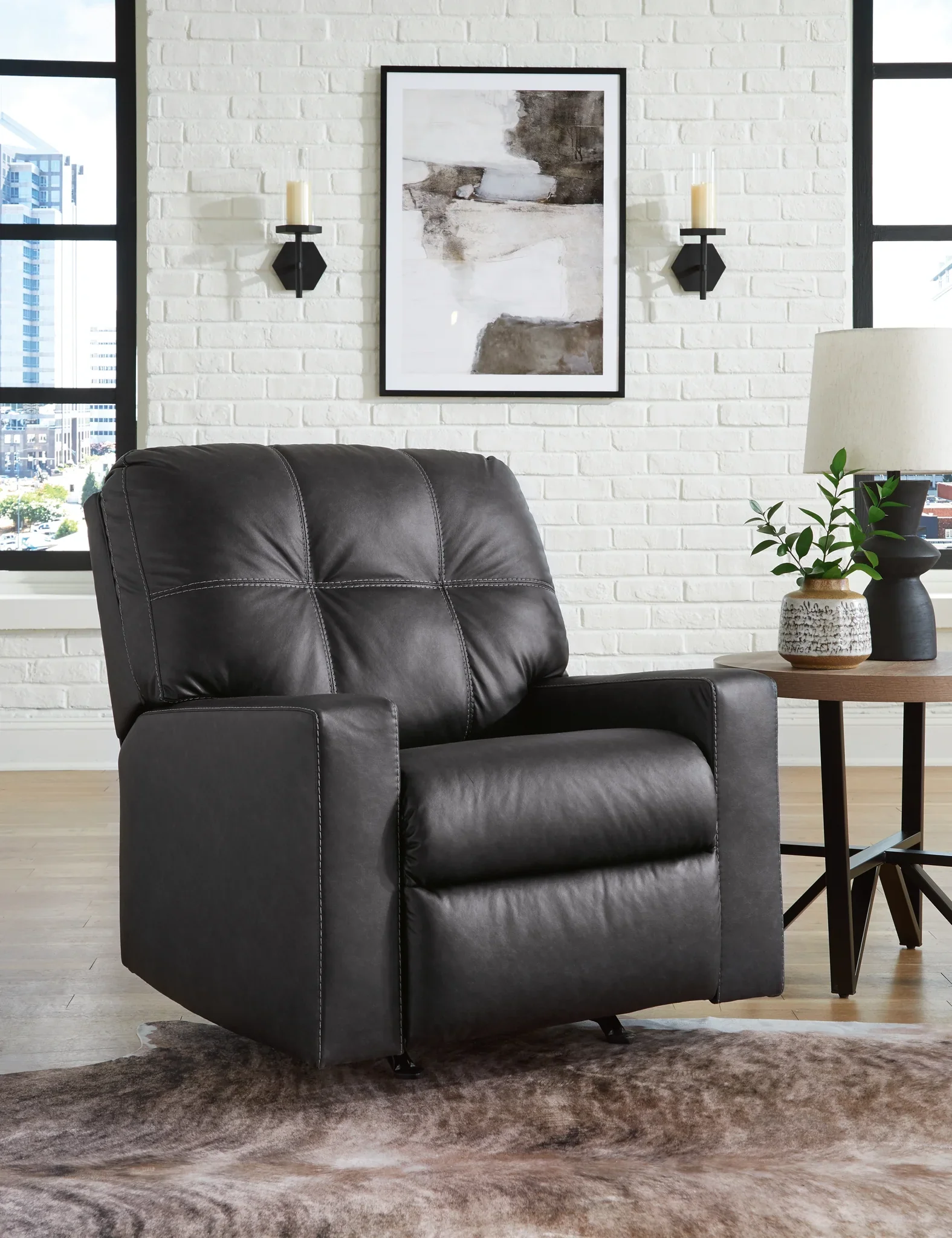 Barlin Mills - Carbon - Rocker Recliner - Image 3