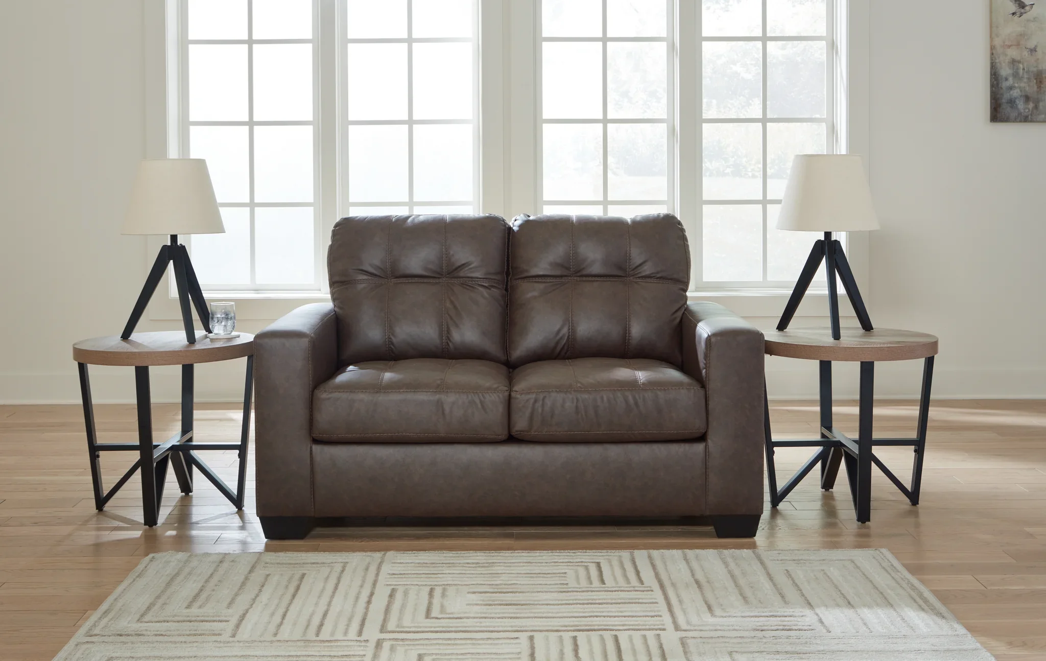 Barlin Mills - Umber - Loveseat - Image 2