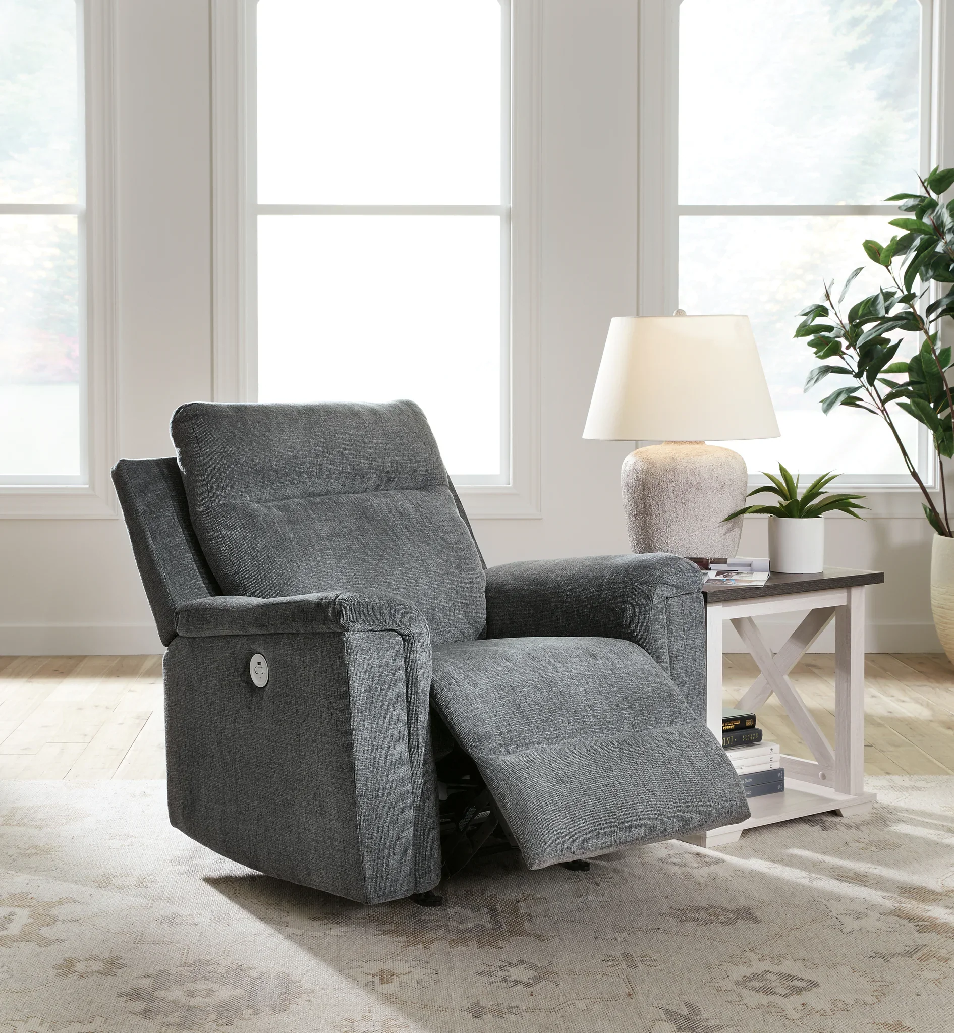Barnsana - Gravel - Power Rocker Recliner - Image 7