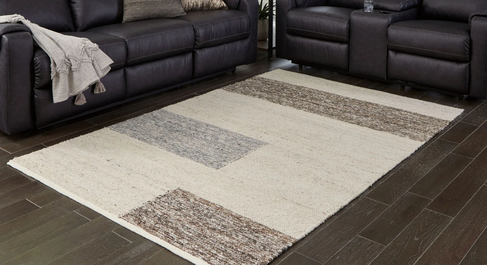 Barus - Beige / Brown / Gray - Medium Rug - 5' x 7' - Image 2