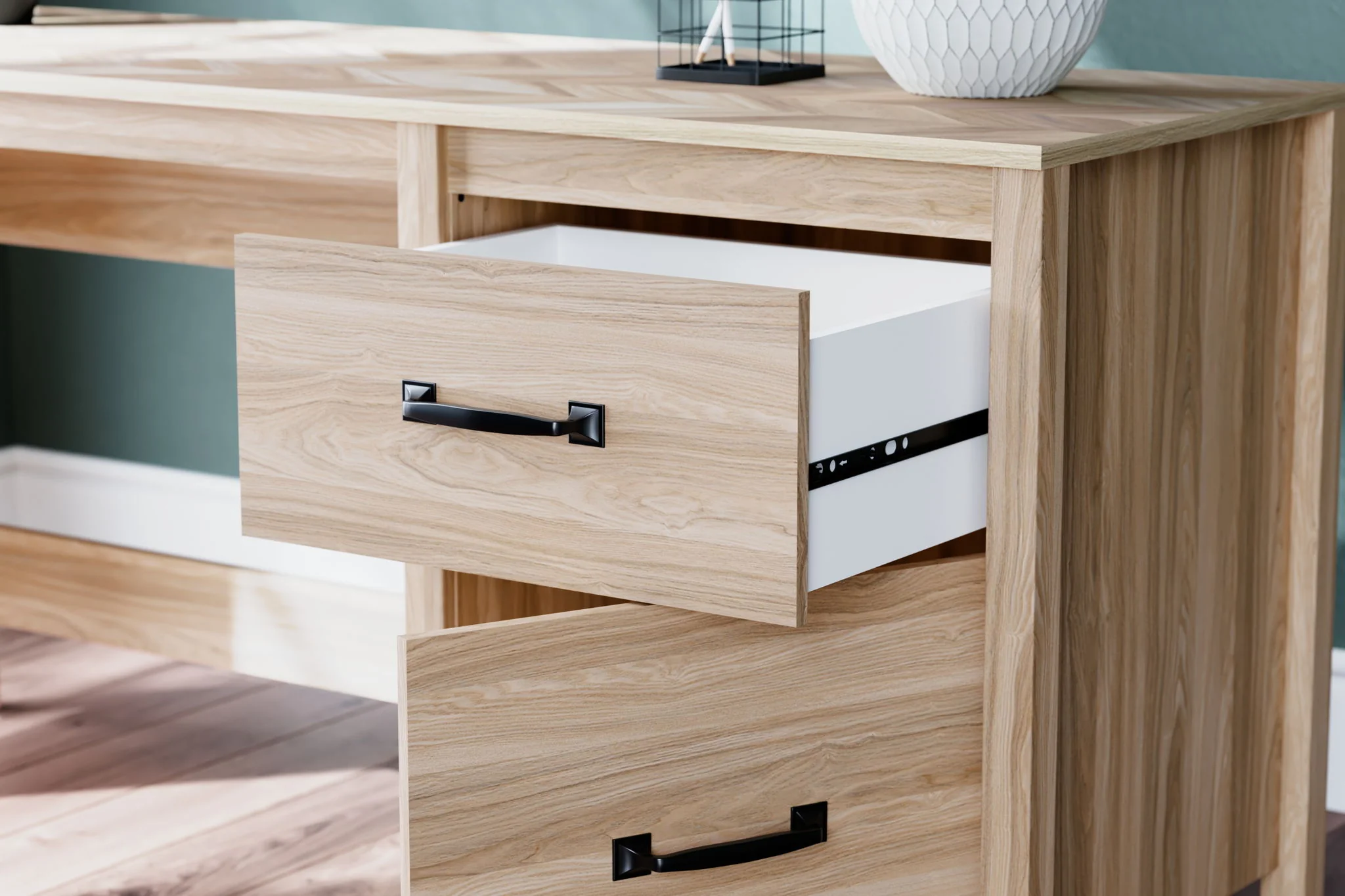 Battelle - Tan - Home Office Desk - Image 10