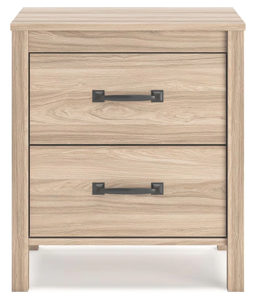 Battelle - Tan - Two Drawer Night Stand - Image 5