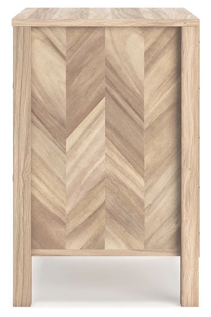 Battelle - Tan - Two Drawer Night Stand - Image 7