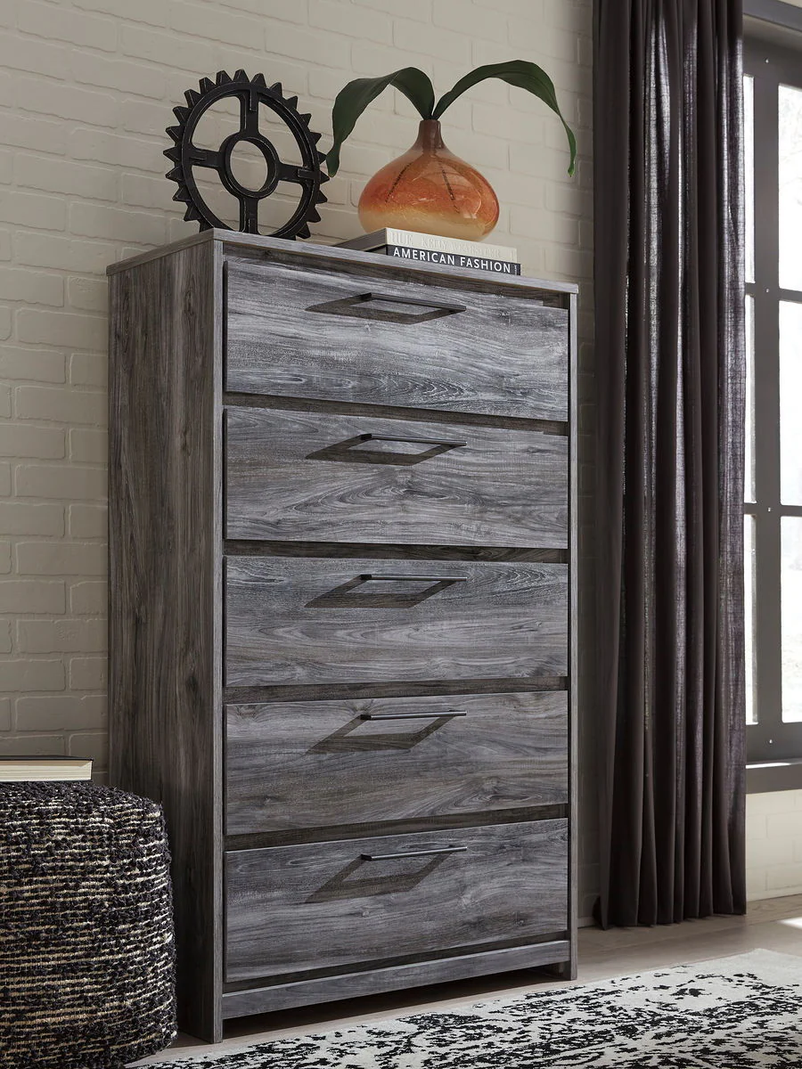 Baystorm - Gray - Five Drawer Chest - Image 2