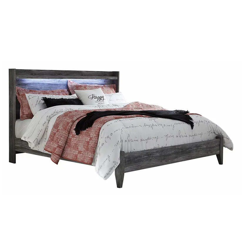 Baystorm - Gray - King Panel Bed