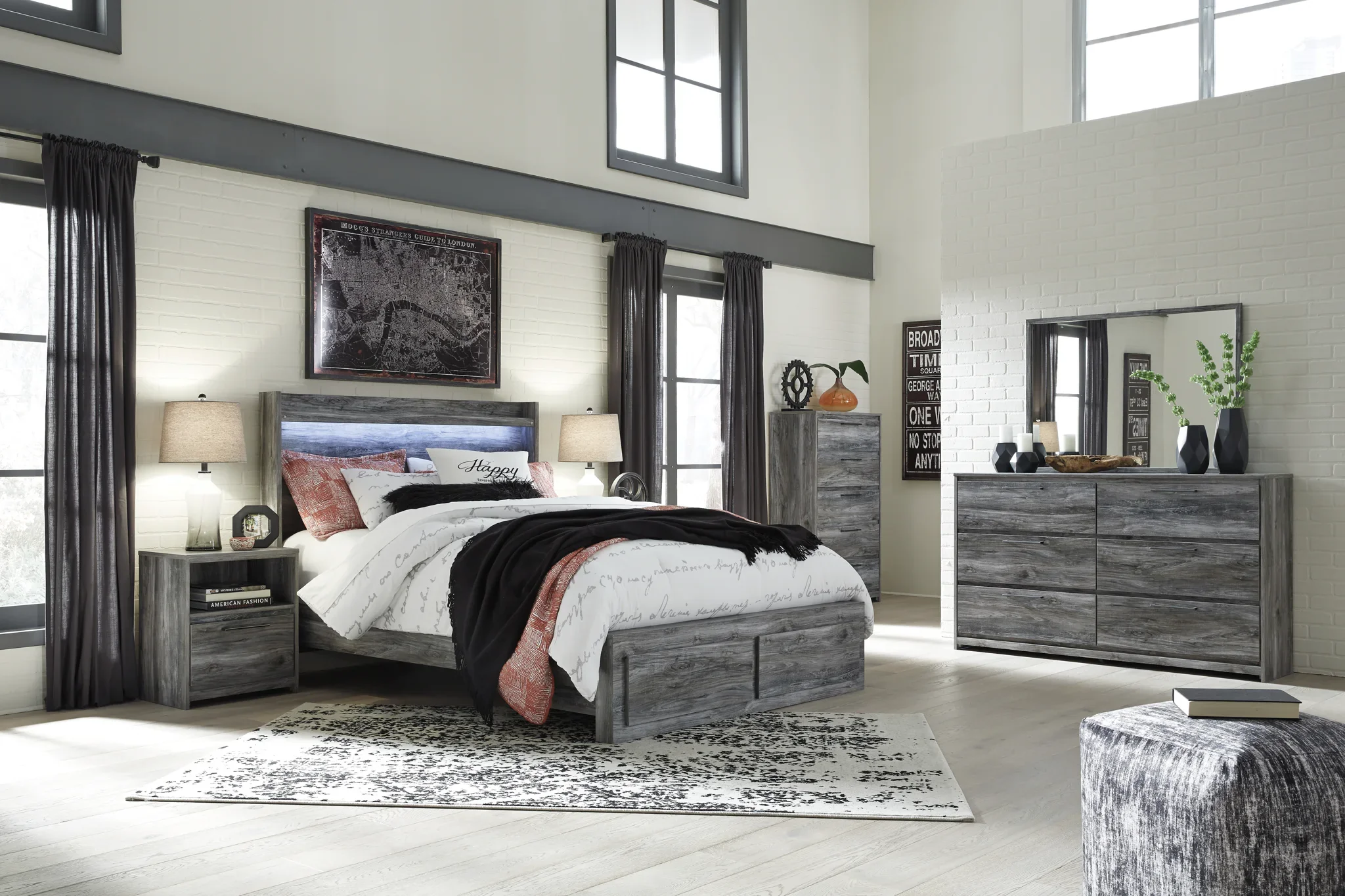 Baystorm - Gray - One Drawer Night Stand - Image 6