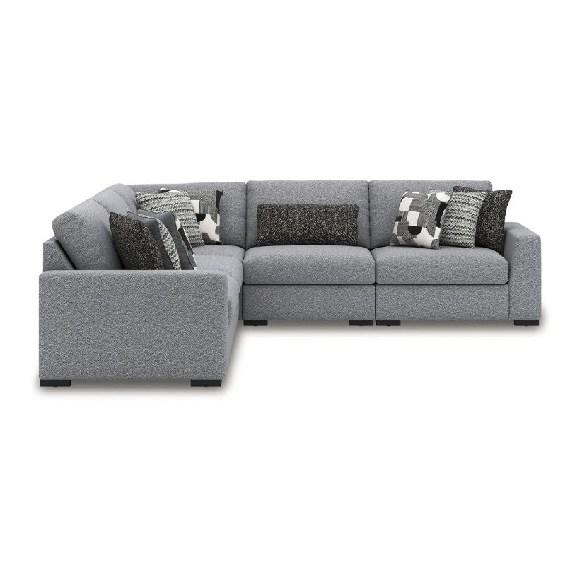 Bealton - Salt and Pepper - 5-Piece Sectional - Image 2