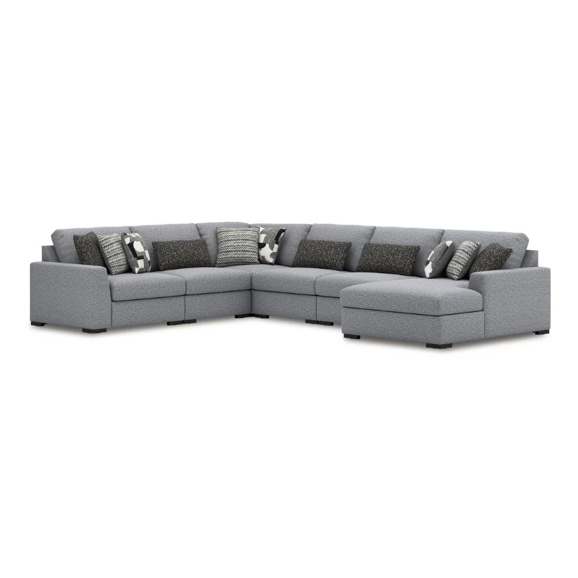 Bealton - Salt and Pepper - 6-Piece Sectional With RAF Corner Chaise - Image 2