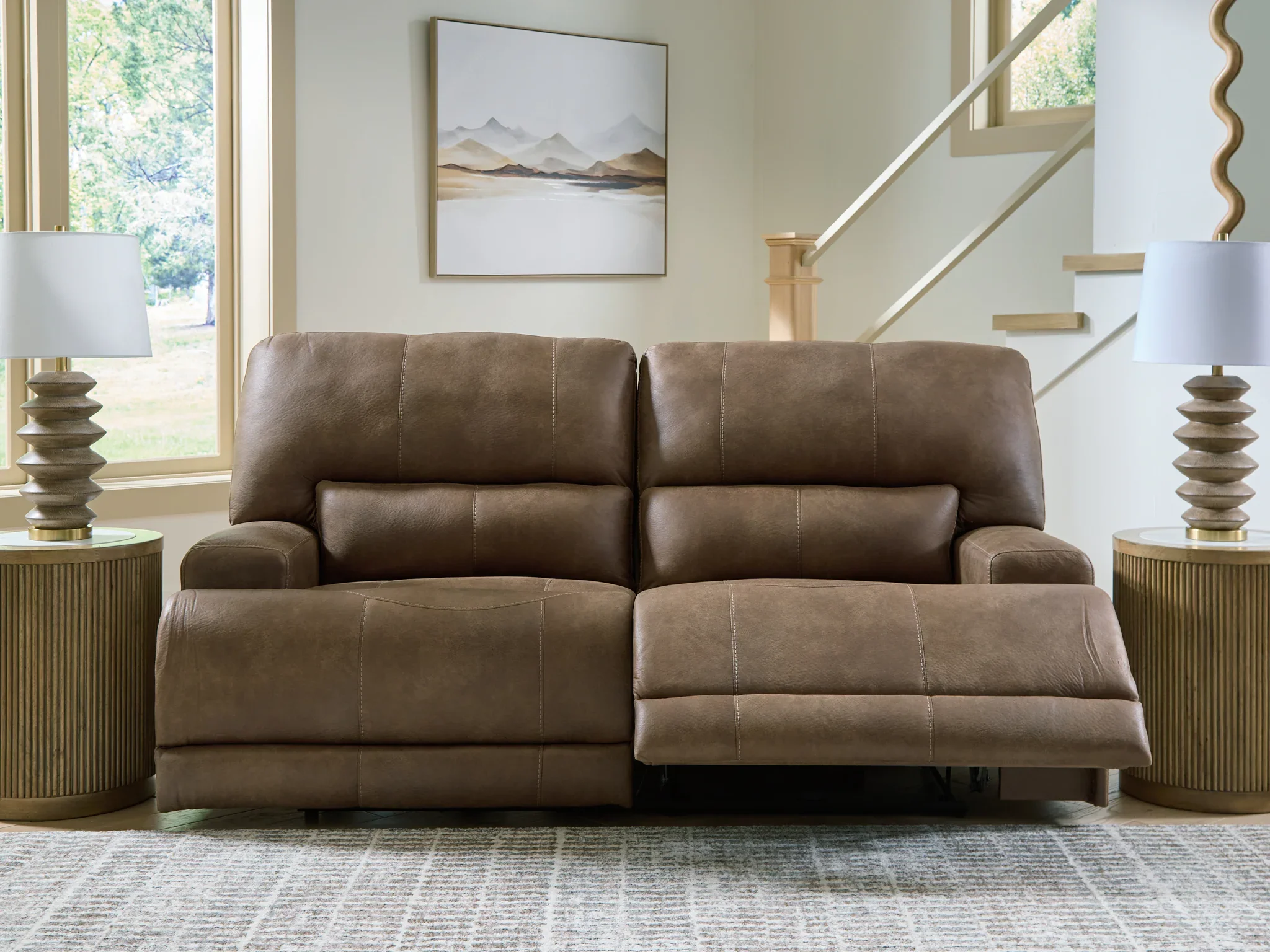 Beckley Place - Earth - 2 Seat Power Reclining Sofa With Adjustable Headrest - Image 7