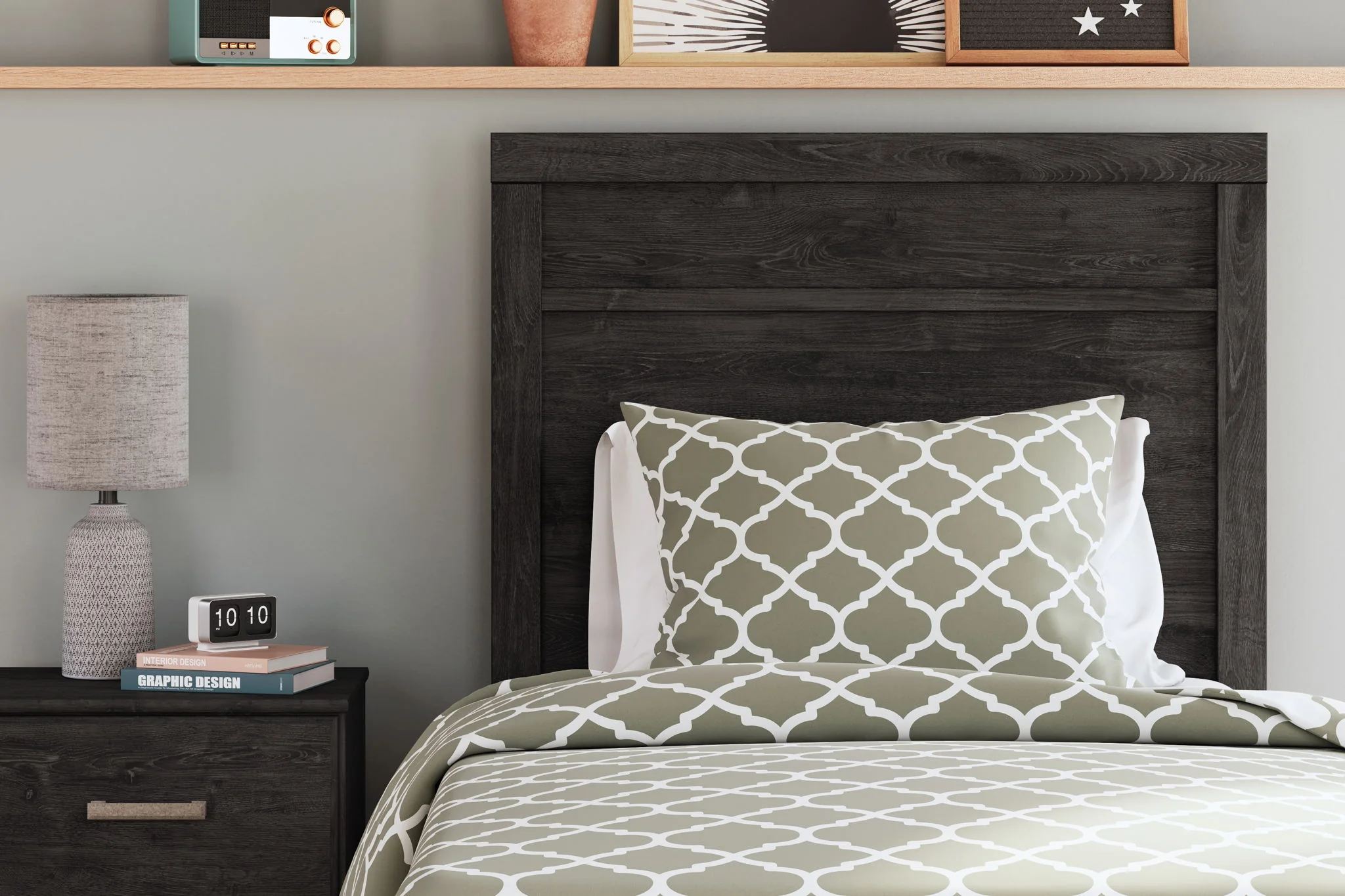 Belachime - Black - Twin Panel Bed - Image 9