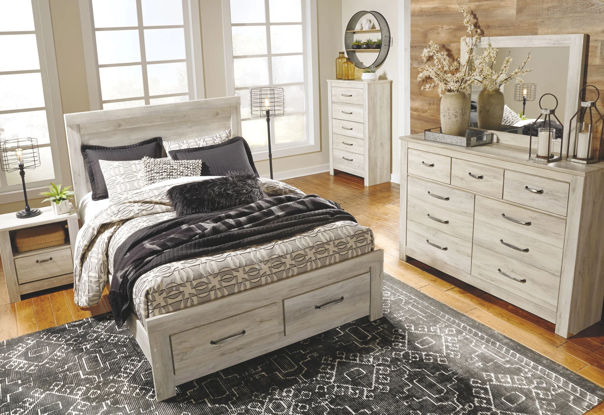 Bellaby - Whitewash - Five Drawer Chest - Image 5